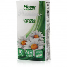 Платочки бумажные FLOOM 3сл ромашка