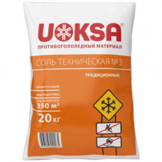 Противогололедное средство UOKSA 20 кг соль техническая