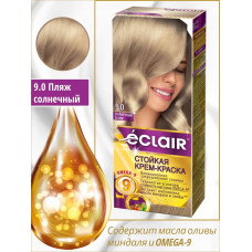 Краска для волос ECLAIR 9.0 солнечный пляж с маслами "Omega 9"