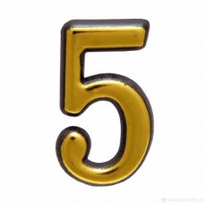 Номер ДВЕРНОЙ KORAL ЗОЛОТО на блист "5"