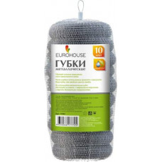 Мочалка металлическая (10шт в сетке) d-10см 15гр 11994